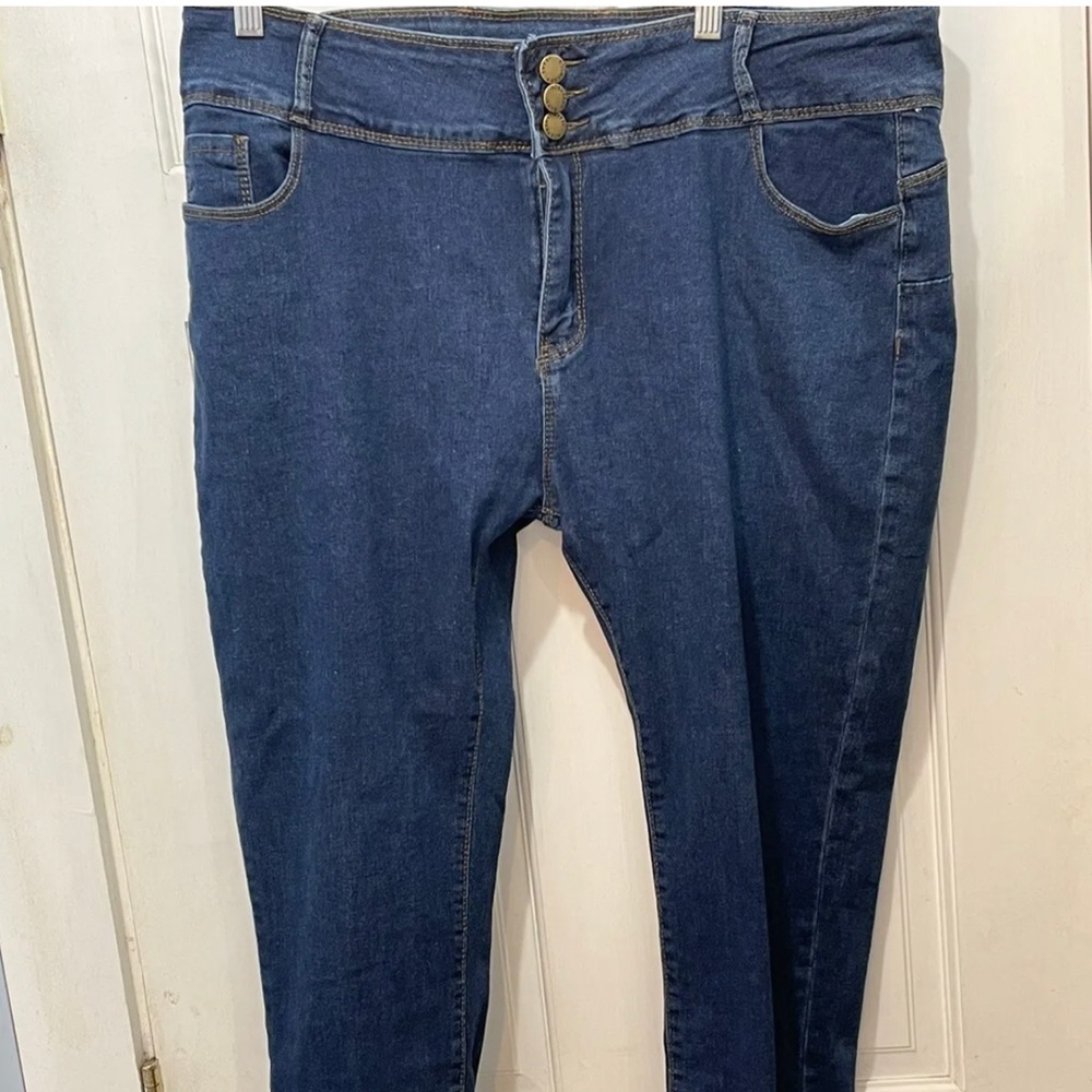 Roswear Three Button Denim Blue Jeans Size US 20-22 Womens